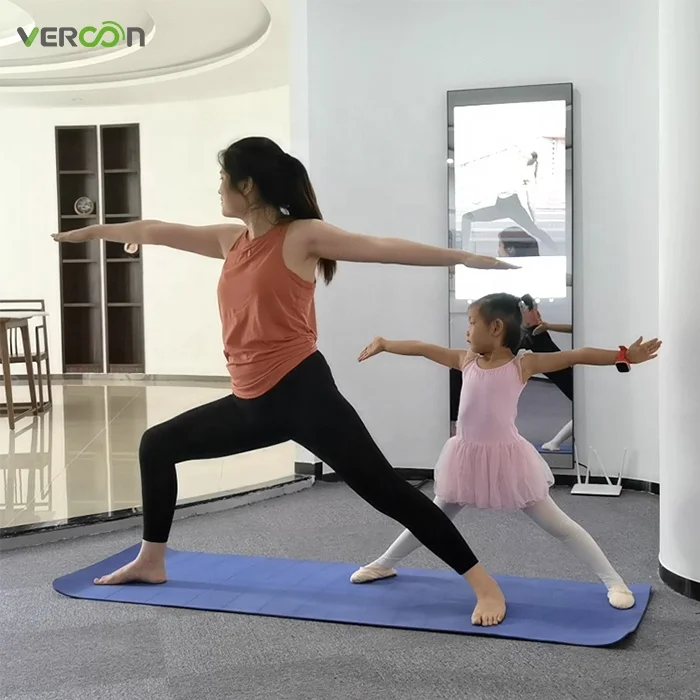 Multi-functions motion sensor HD camera wifi smart fitness mirror workout espejos para gimnasio