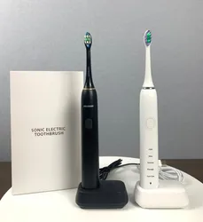 Or-Care Portable Whitening Sonic Electrical Rechargeable Toothbrush with Wireless Charger