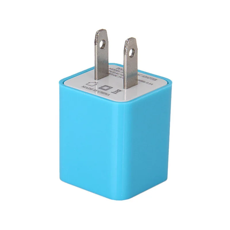 JCX/2023 Wholesale Slim  5V 1A 2 USB 2 Ports Travel Adapter Fast Charging USB Wall Charger