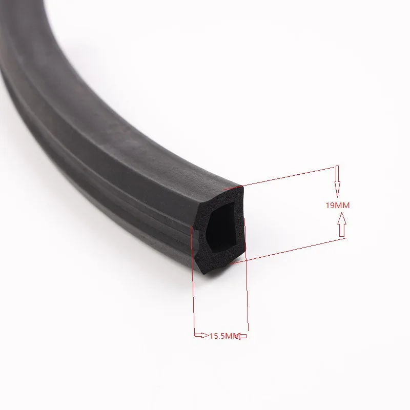 D Shape Rubber Seal Strip Hollow half round rubber extrusion Gasket