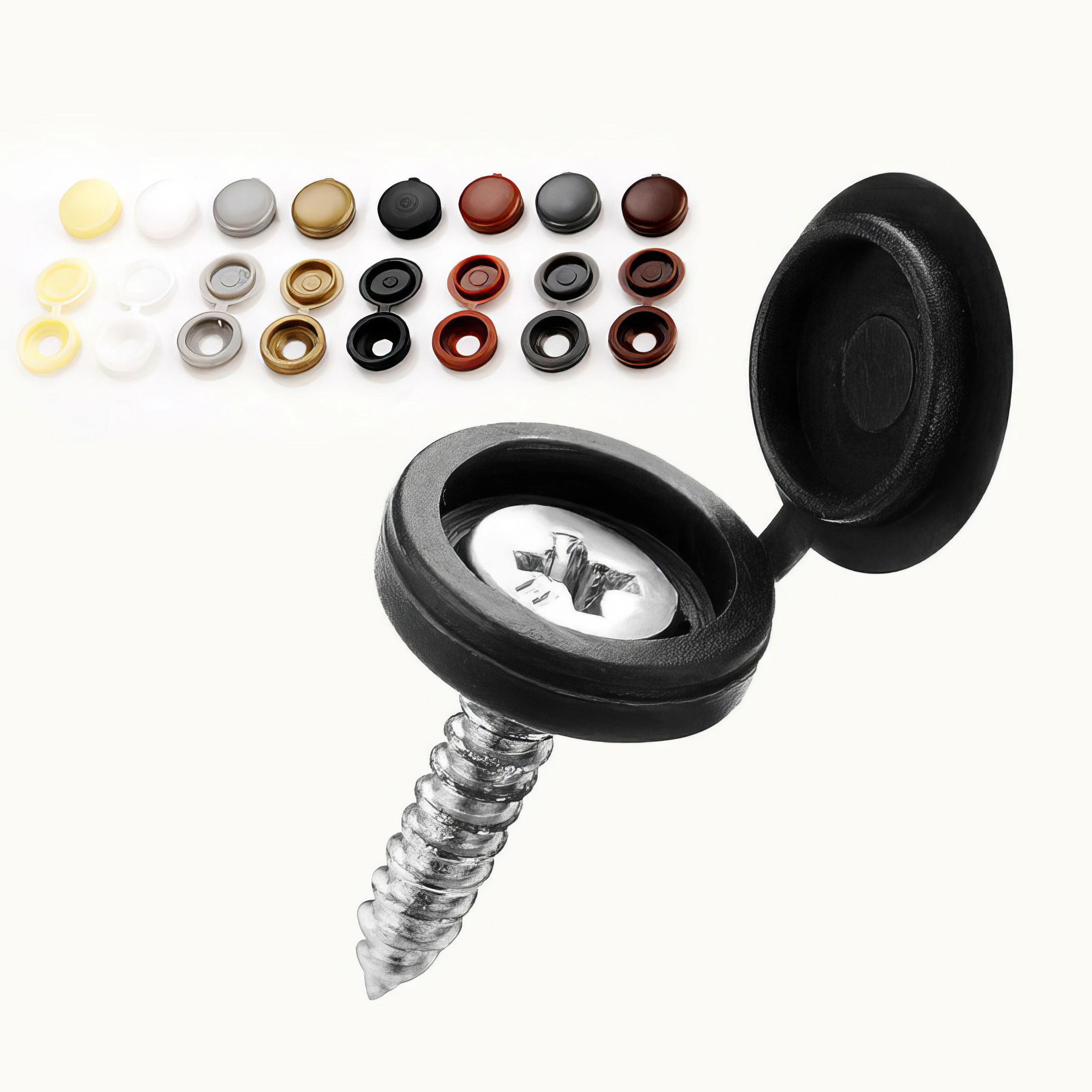 Furniture Hardware Accessories Connecting Screw Protective hat M4 M5 Self Tapping Screw Plastic Decorative Cover