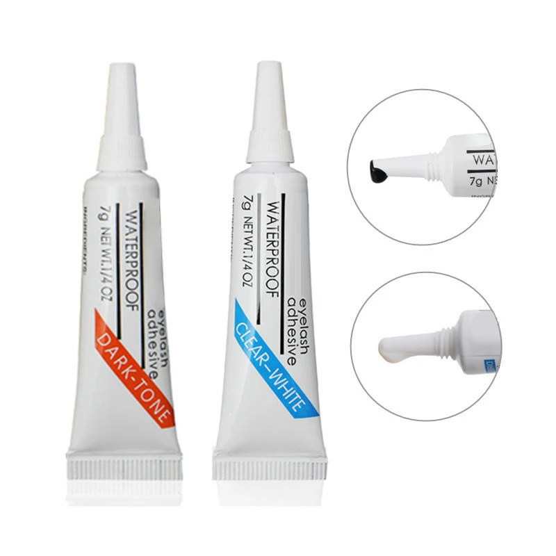 Waterproof Adhesive Eyelash Glue for False Eyelashes Professional Long Lasting Water Resistant Strip 7g
