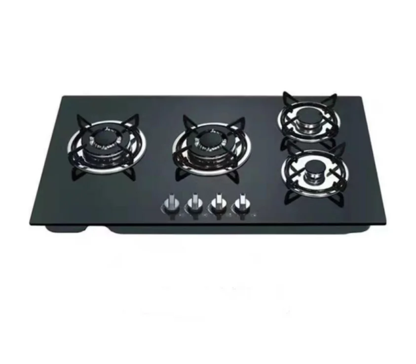 wholesale reasonable price 4 burner gas stove hob delicate appearance gas stove 4 burners glass gas cooktop