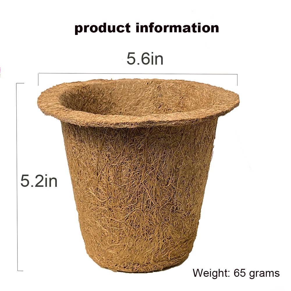 biodegradable plant flowerpots seedling pots,small flower nursery coconut pot