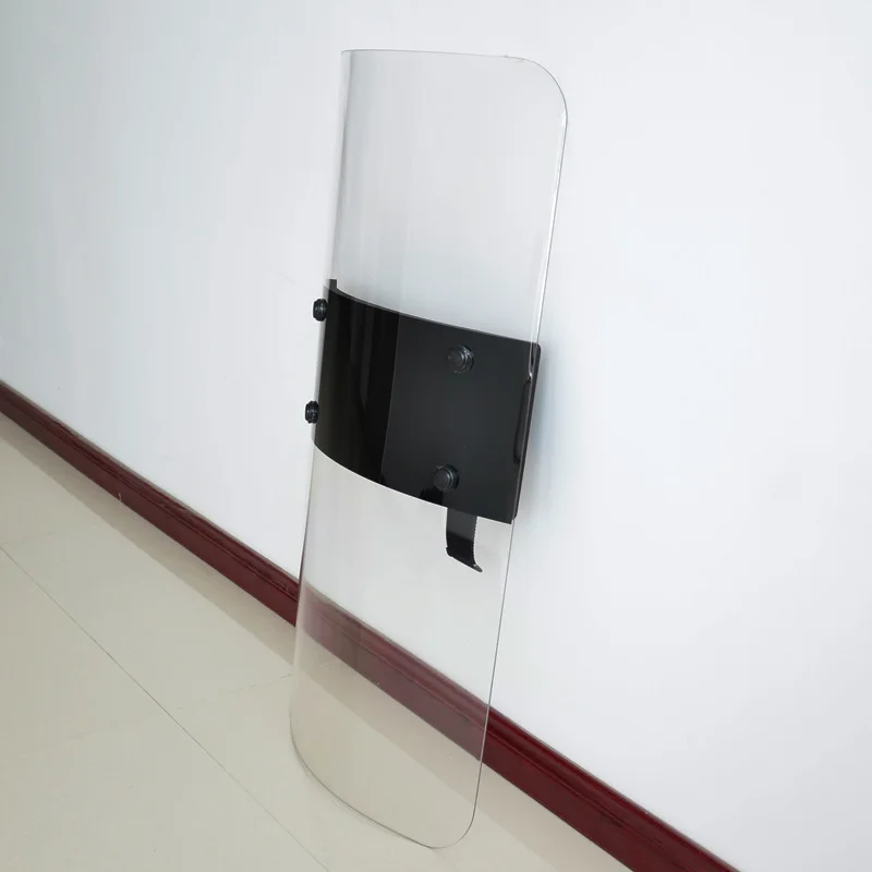 Защитный резиновый Прозрачный поликарбонатный щит, оборудование для борьбы с беспорядками