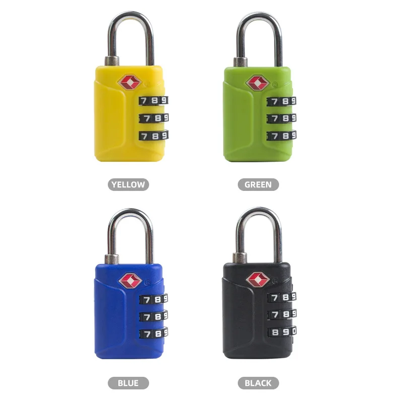Good Quality Wholesale 3 Number Combination Zinc Alloy Lock Tsa Padlock With Password