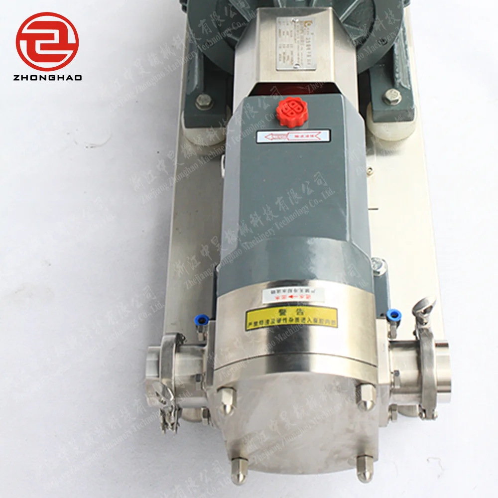 Sanitary Stainless Steel Rotary pressure pump Lobe Pump high viscosity Pumps water pump motor ice cream machine