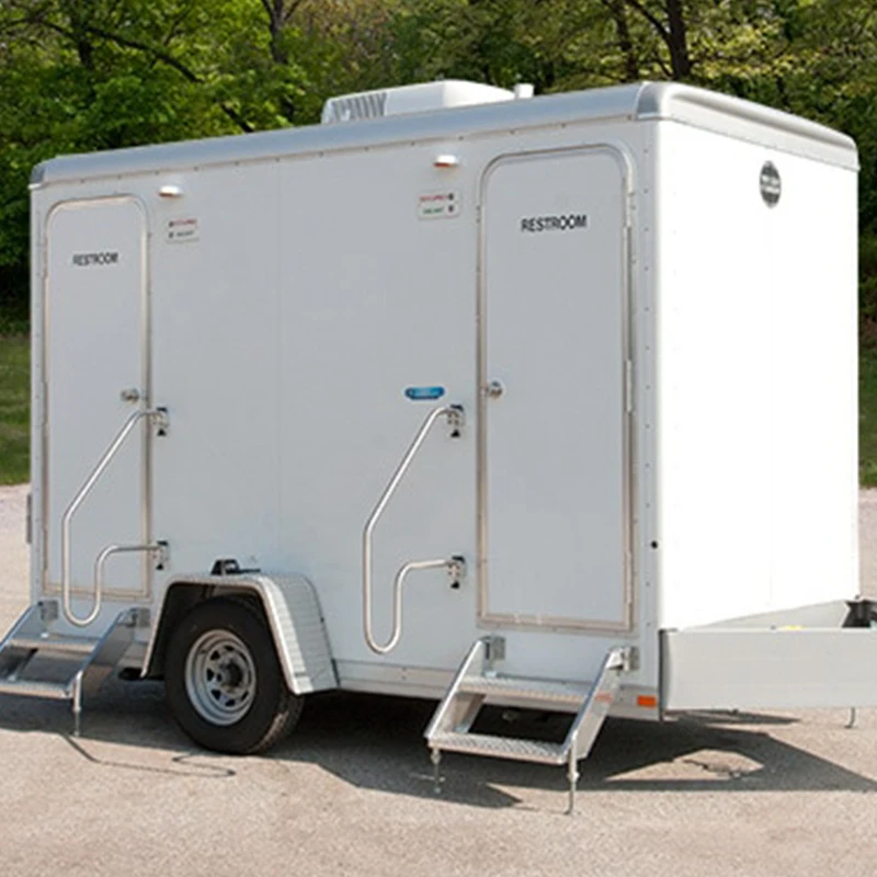 VIP 4 станция роскошный мобильный трейлер переносные уличные туалеты с душем и туалетом высокого класса Туалет