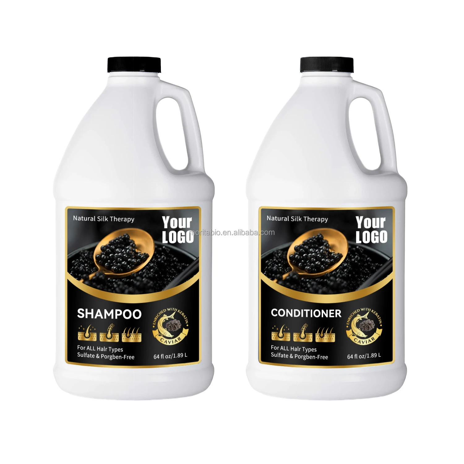 3L Private Label Daily Hair Care Shampoo Smoothing Deep Cleaning Hair Nourish Black Rice Shampoo 3 liters