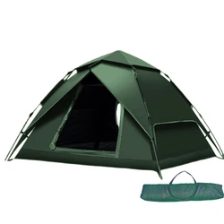 Pop Up Tents For Camping 3-4Person Automatic Setup Design Double Layer Waterproof Instant Tent Easy Family Tent