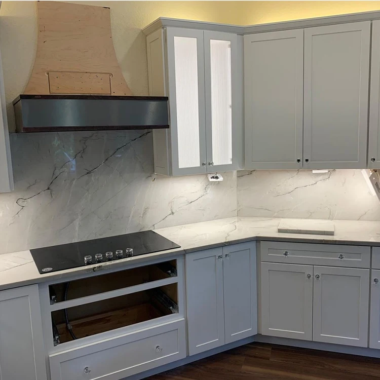Natural Brazil Mont Blanc White Quartzite for Kitchen Countertops and Backsplash