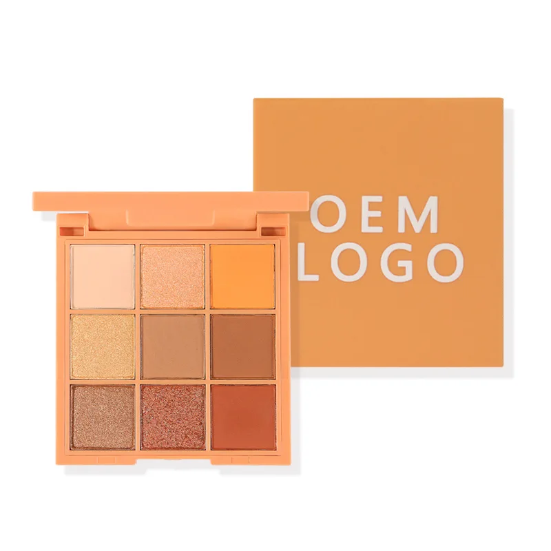 Macaron nine color eyeshadow tray foreign trade 9 color eyeshadow spot matte pearl gold scallion arbitrary assembly
