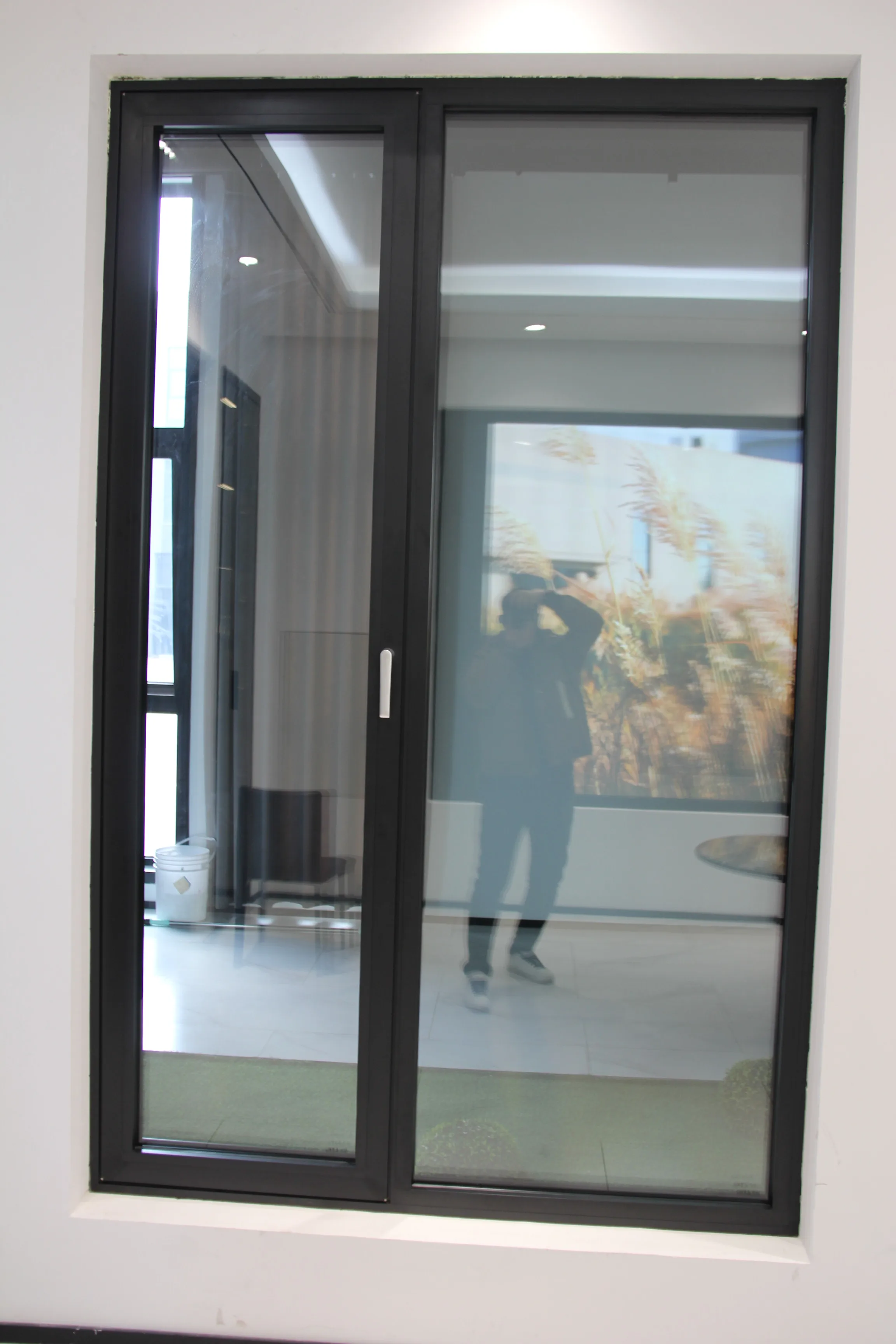 Joyfident smart australia folding grids brown prices serrure double glased triple glazed aluminium windows with blind