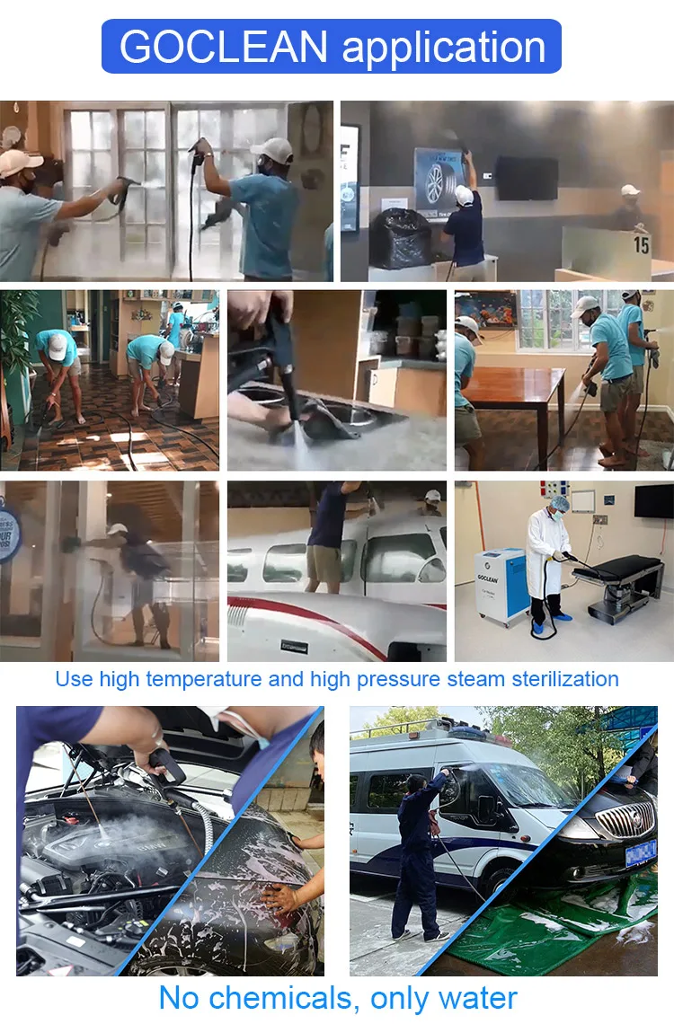 diesel steam car wash pressure washer machinery steam generator water jet power car washers