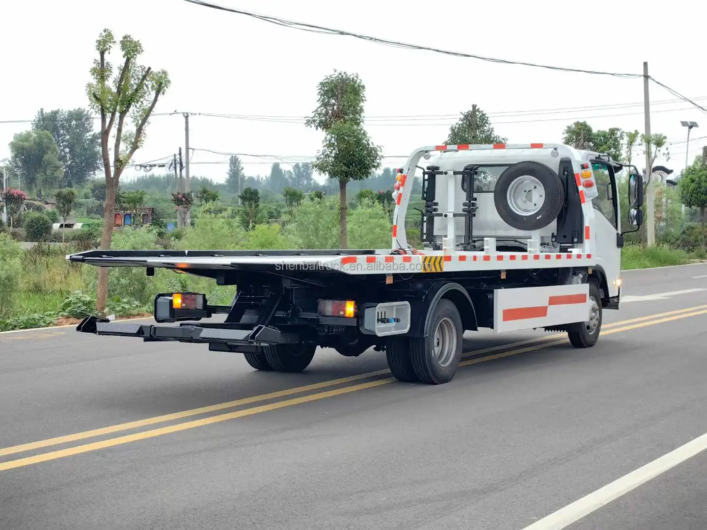 SHENBAI  Road Emergency 4 Ton 5 Ton 6 Ton Heavy Strength New or Used Wrecker Towing Truck  Platform Truck Vehicle