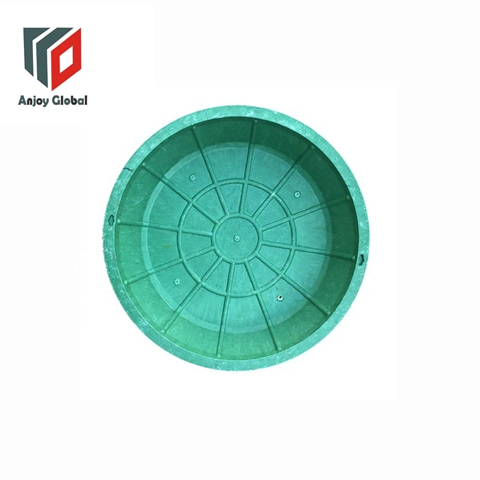 Round Grass Lawn Manhole Well Cover Fiberglass Manhole Water Well Lawn Manhole Cover