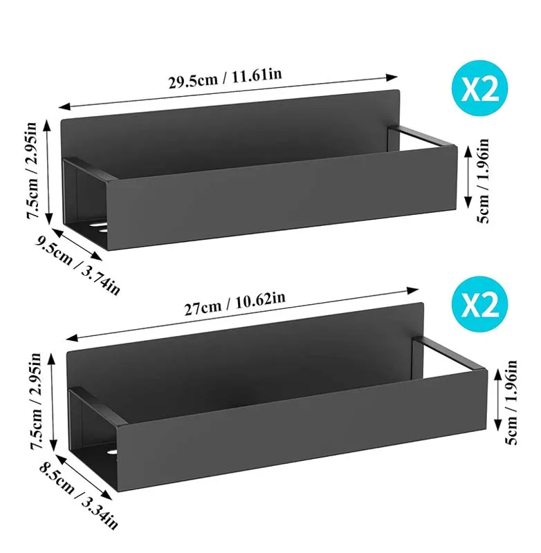 AMZ Hotselling 4 Pack Moveable Magnetic Spice Storage Rack Organizer for Refrigerator and Oven