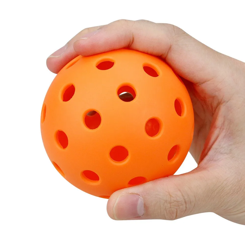Хорошее качество pickleball 40 отверстий для улицы оранжевого цвета шарики спорта на открытом воздухе