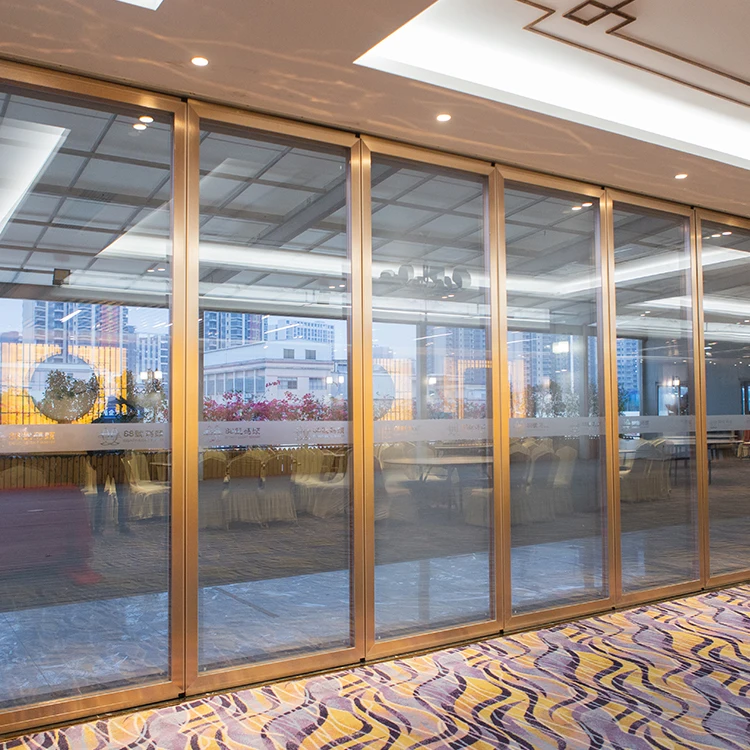 Wholesale Single Glass Mobile Partition Decorative Glass Partition Wall For Restaurant