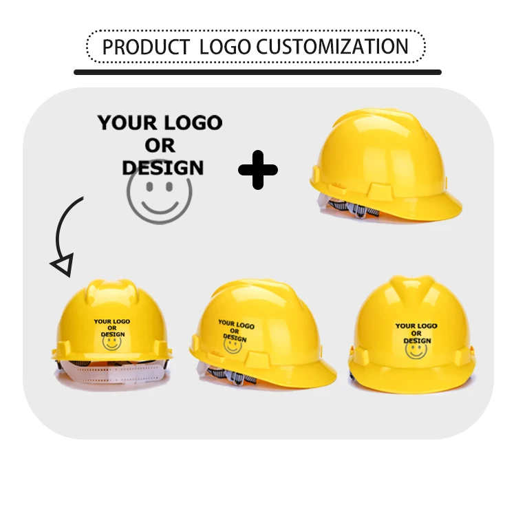 Customizable logo construction industry safety helmet printed hard hat