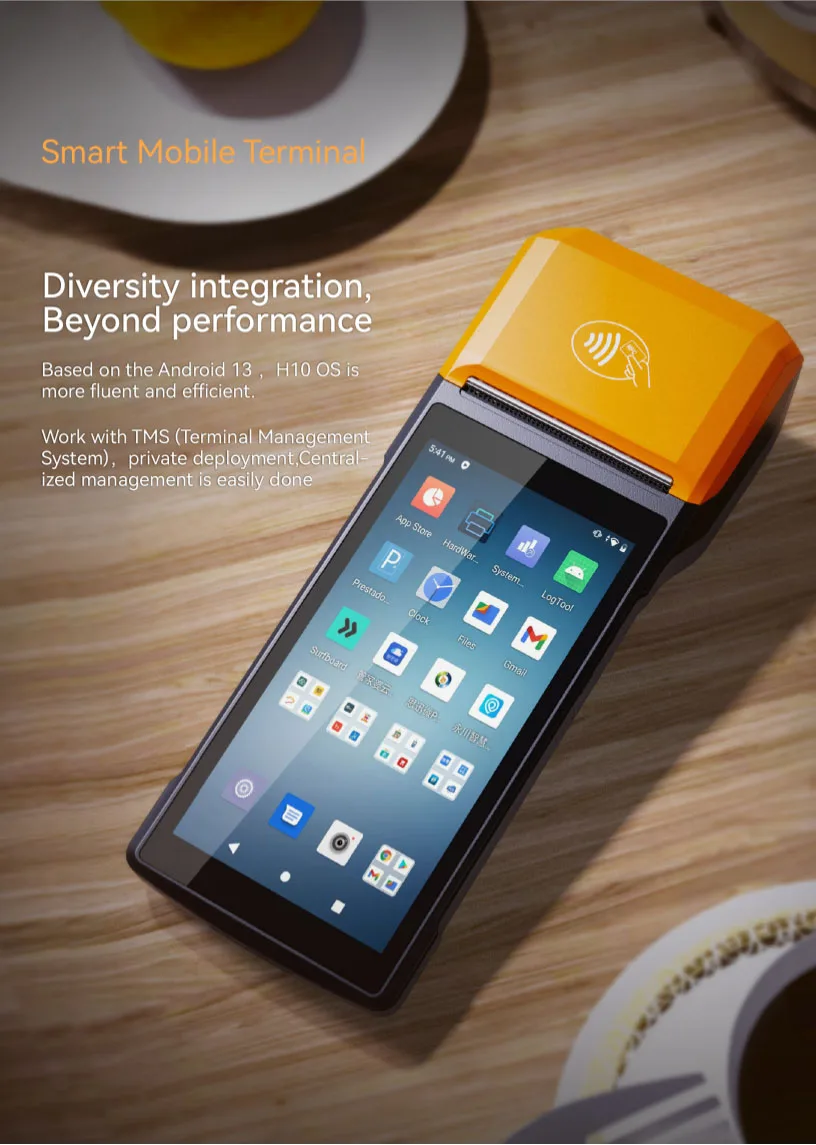 GOODCOM Android Handheld Mobile Terminal  Thermal POS Printer with 58mm Thermal Receipt Printer