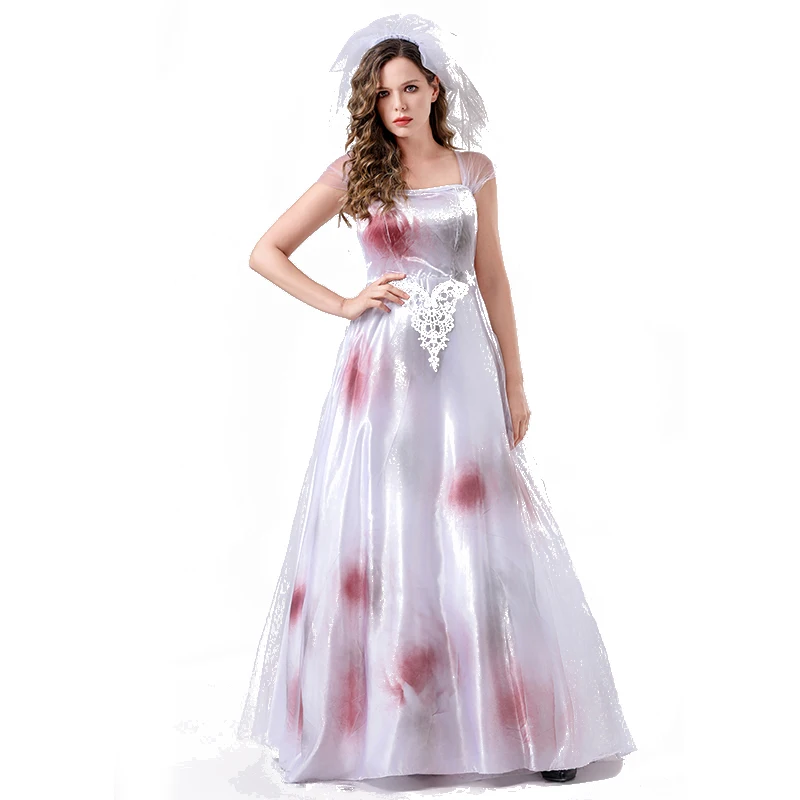 Vampire Halloween Costume Queen Dress Costume Cosplay Ghost Bride Queen Female Emperor Cosplay Witch Zombie Costume