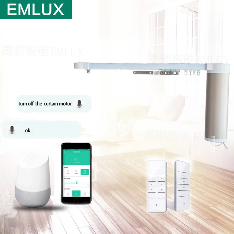 Tuya Smart Life WiFi Control Alexa Google Home Motorized somfy Curtains motor For Living
