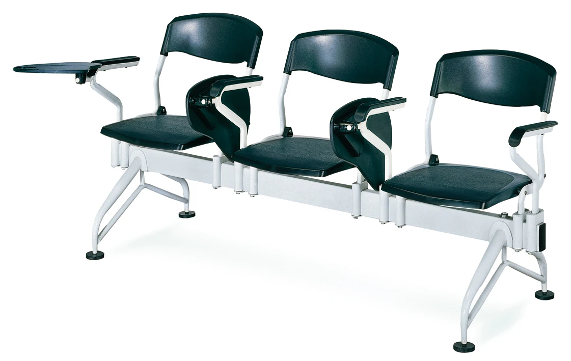 best selling Reception Chair PU Leather Waiting Room Bench Visitor Guest chair for Airport seating