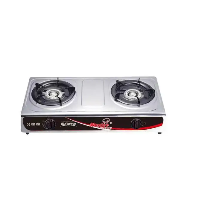 YIUAN OEM china cheap good quality wholesale national stainless steel stove 2 burner gas cooker for cooking