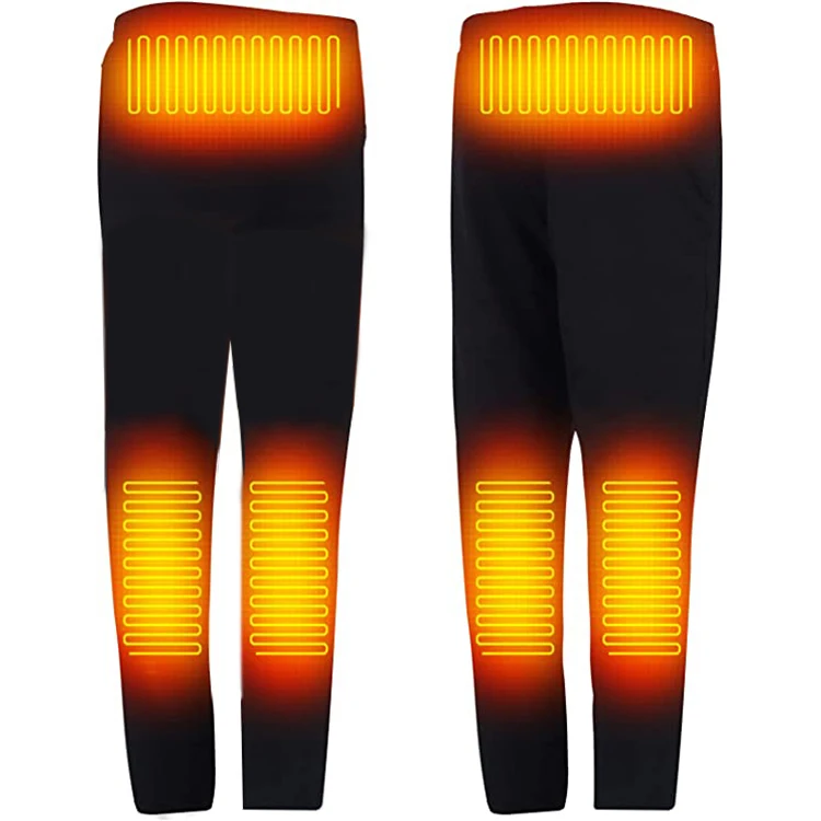 Electric Heated Trousers Mens Women Carbon Fiber Winter Warm Usb Intelligent Heat Cotton Thermal Pants