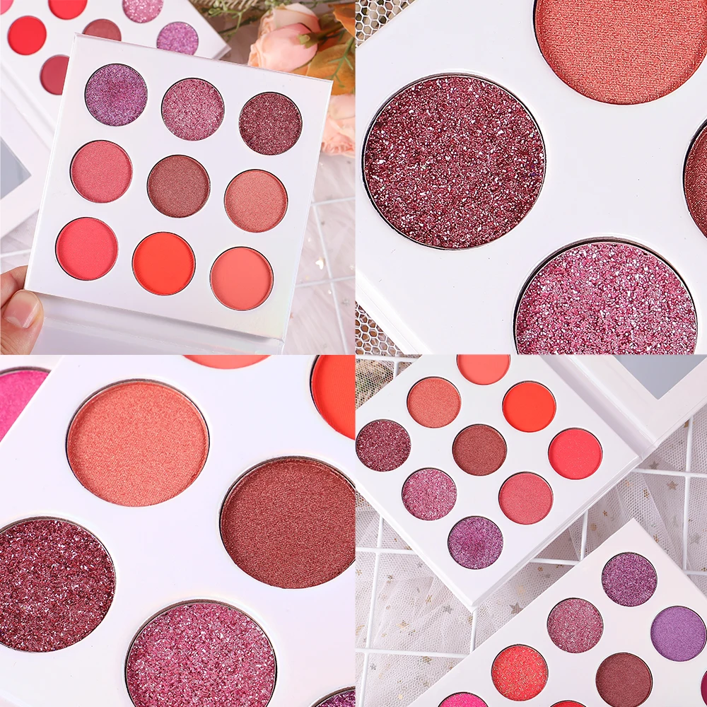 Wholesale Custom Eyeshadow Palette High Pigmented Vegan Cosmetics Private Label Makeup Diy Custom Eyeshadow Palette