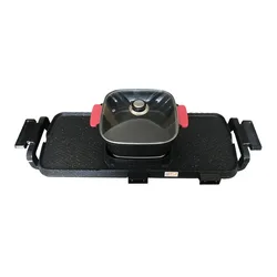 Korea Multifunction 2 In 1 Pot Non Stick Electric Bbq Grill With Hot Pot