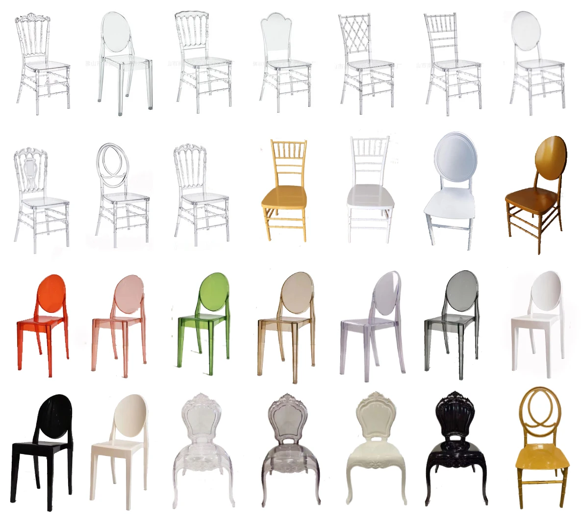 Пластиковый стул для обеда, свадьбы, вечеринки, банкета