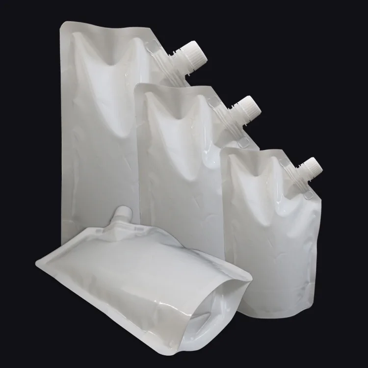 
hair vaseline/body wash stand suction nozzle packaging bag/liquid stand up spray pock 