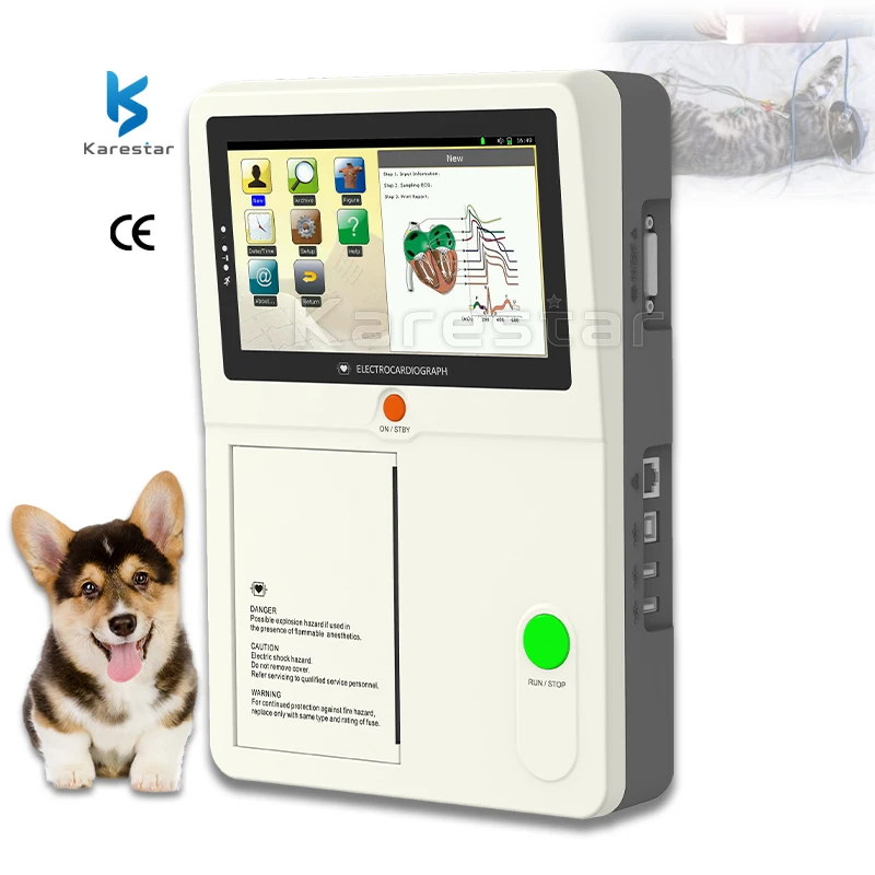 Карестар K-EB63 ЭКГ устройство для животного использования 6-канальный цифровой USB-порт ekg ЭКГ цена портативная ЭКГ машина