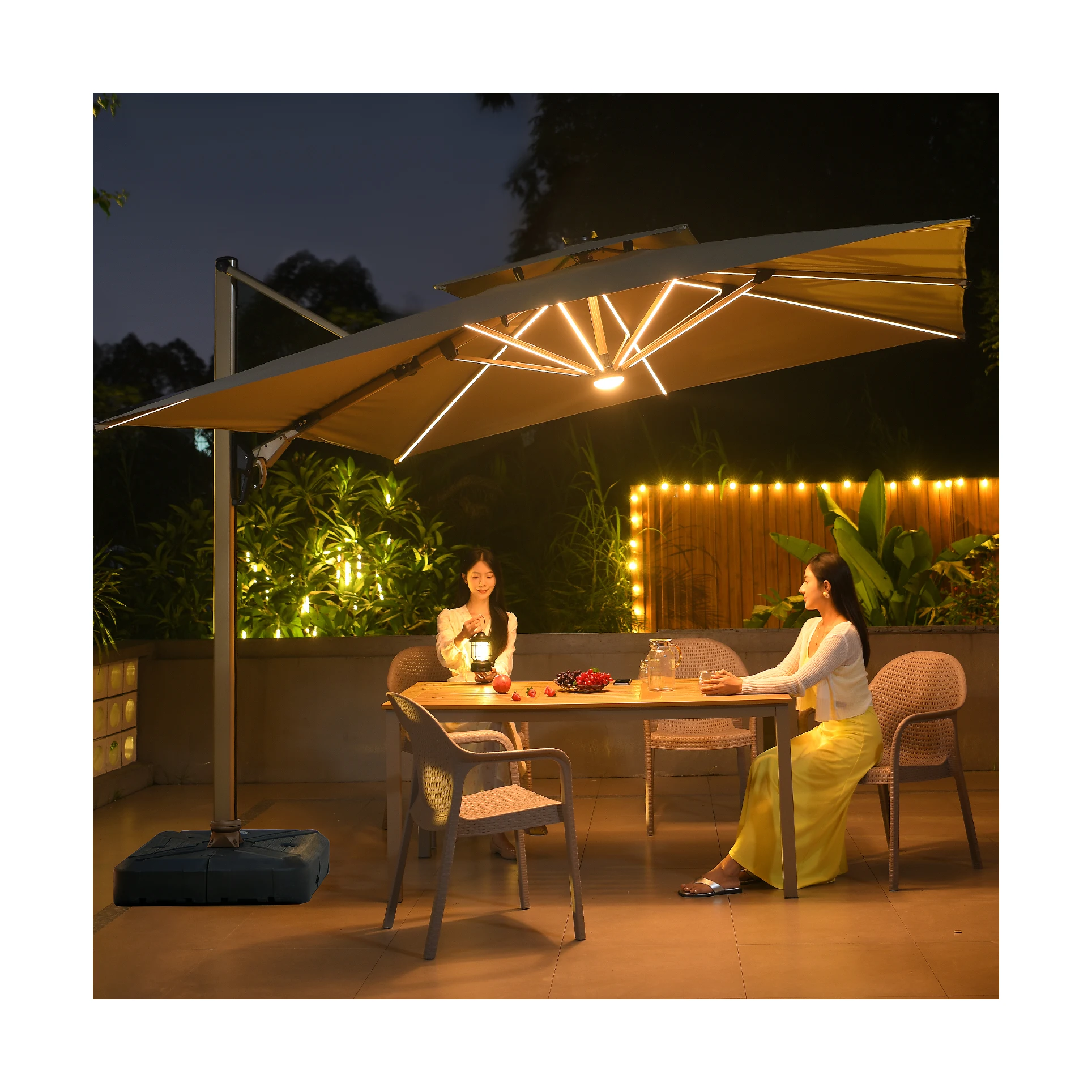 [ZUOAN IMPRESSIVE]Hot Sell Outdoor Parasol Heady Duty 260G Polyester Big Size 3*4M Restaurant Coffee Hotel Use Resell Low Price