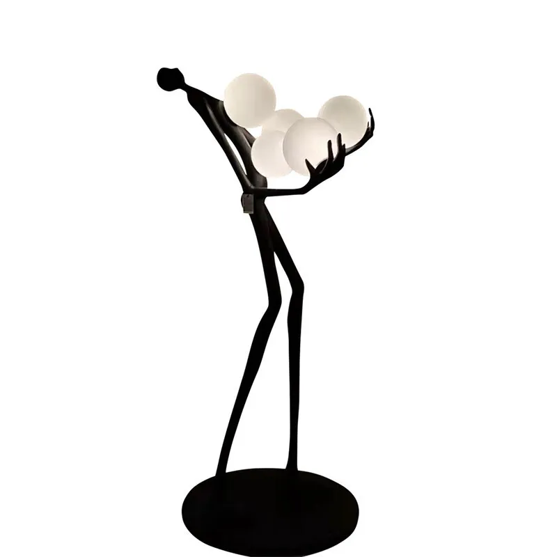 African Black Man Statue /Marble Bust Sculpture Laser tec 30 Rapid Prototyping high quality DNA wicker shape floor lamp