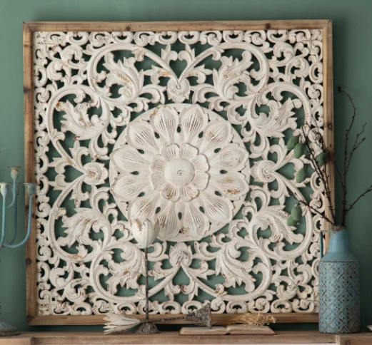 Оптовая продажа, новый круговой Настенный декор с деревянным узором, настенная подвесная мебель для гостиной, домашние настенные украшения