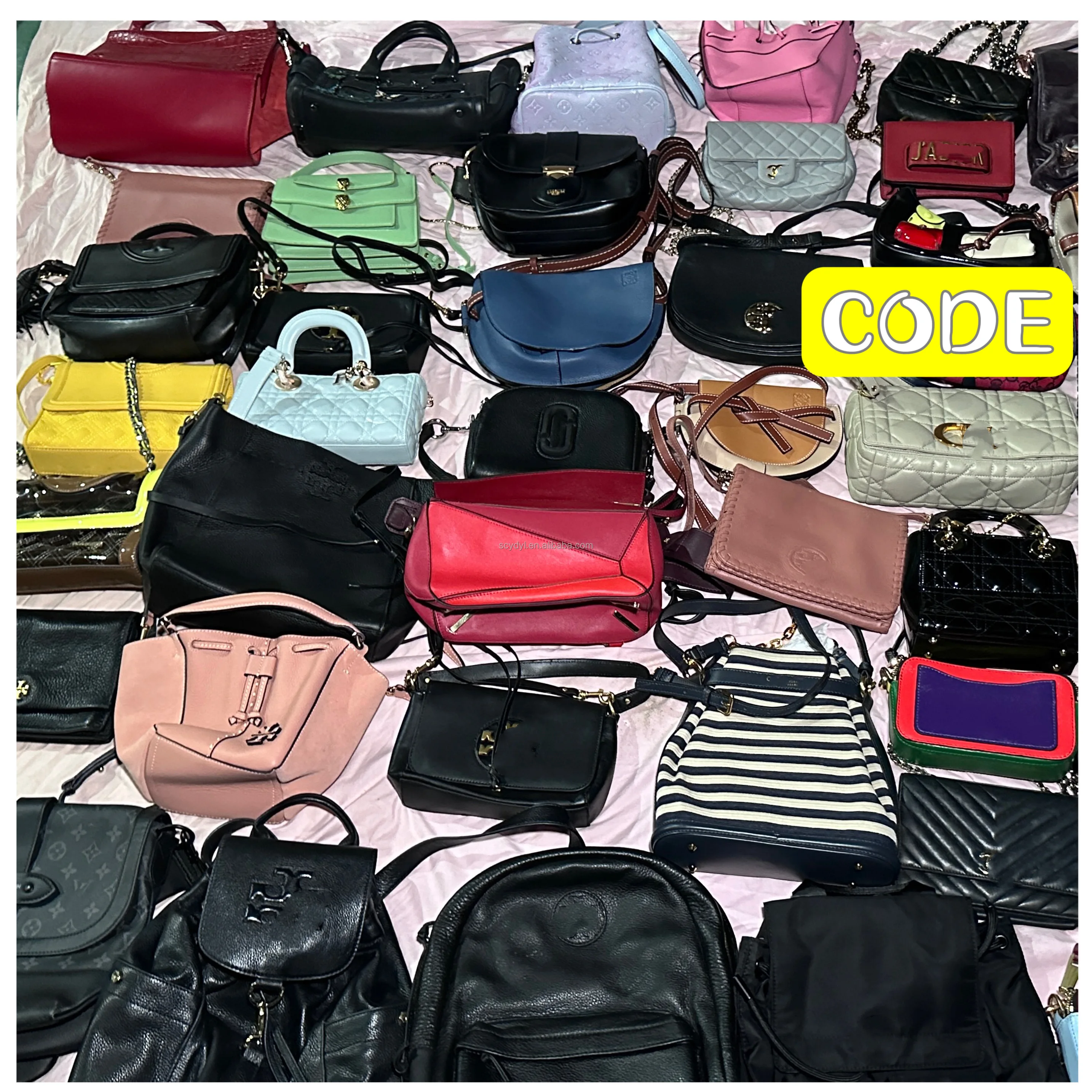 A1 luxury used bag bales second hand branded ladies premium from Japan and Italy design wholesale ukay women serial number bag