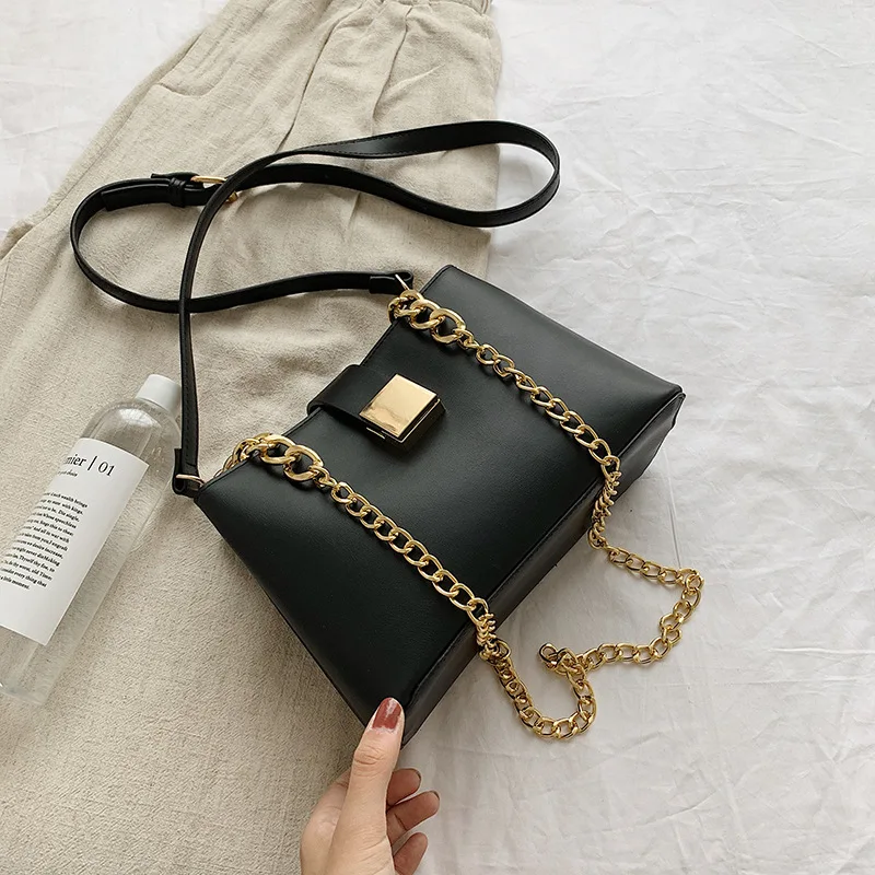 women casual shoulder bag messenger box bag pu leather mini handbag