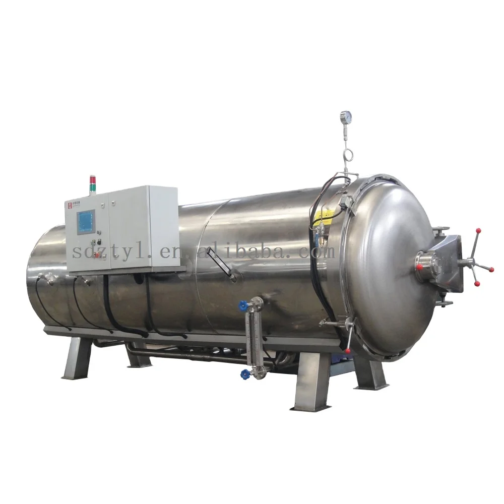 Automatic canned food congee glass jar Industrial Steam Sterilizer Steam Autoclave Machine Retort Steam Autoclave Retort
