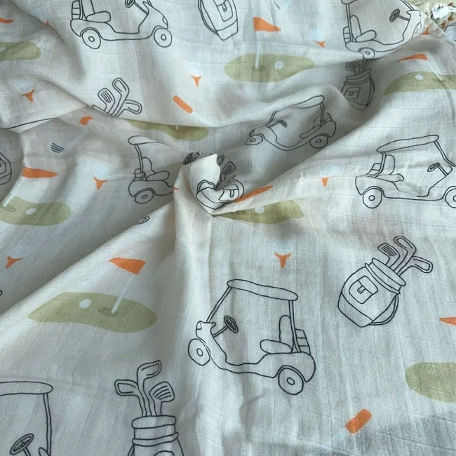 Muslin Swaddle Bamboo Cotton Fabric Blanket Muslim Baby Blankets wholesale price baby receiving blankets 100 cotton