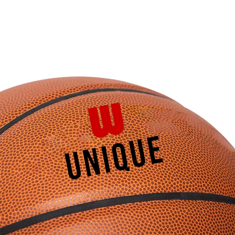 High quality basketball official size weight customized logo PU leather basketball heavy rubber nylon basketball