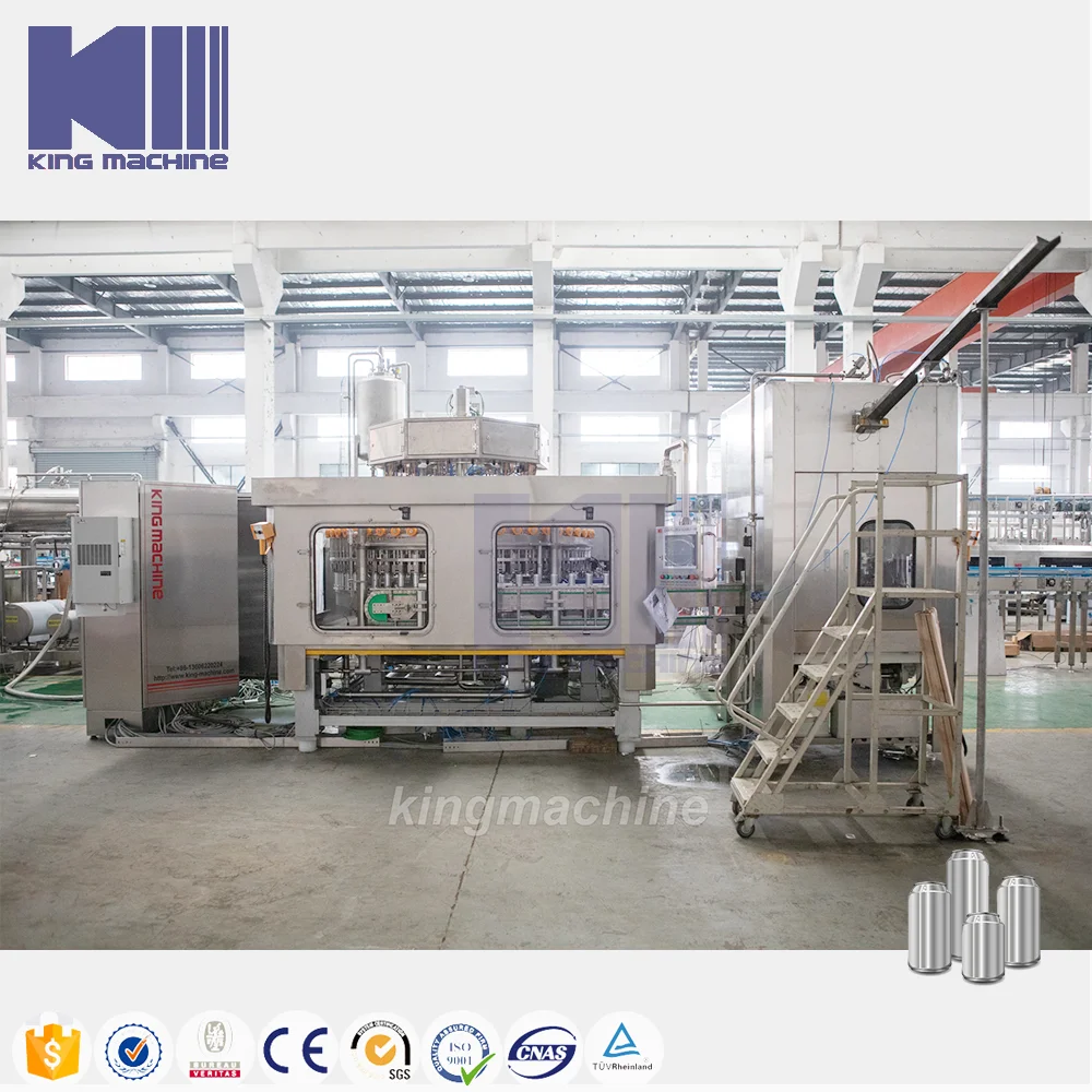 2023 New Tech 750ml 500ml Carbonated Can Filling Sealing Machine Carbonate