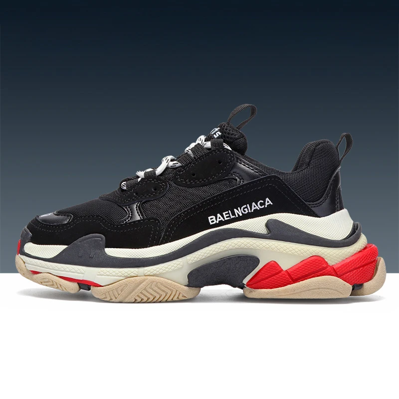 High Quality Luxury Famous Brands Designer Men Women Sports Triple S Chunky Trainers Sneaker Shoes