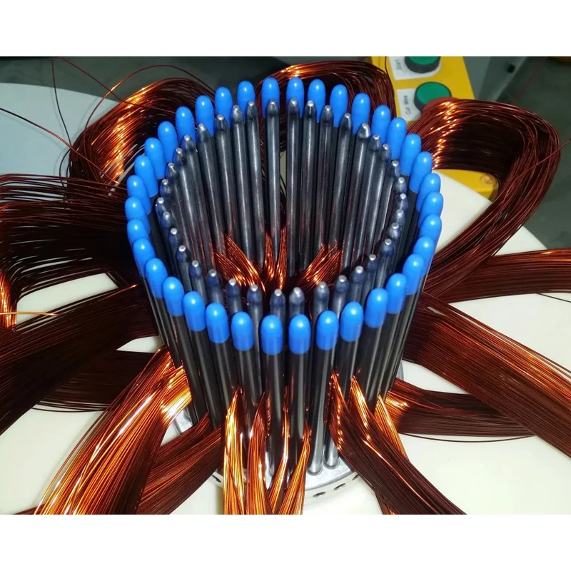 Automobile alternator stator electric motor coil winding machine
