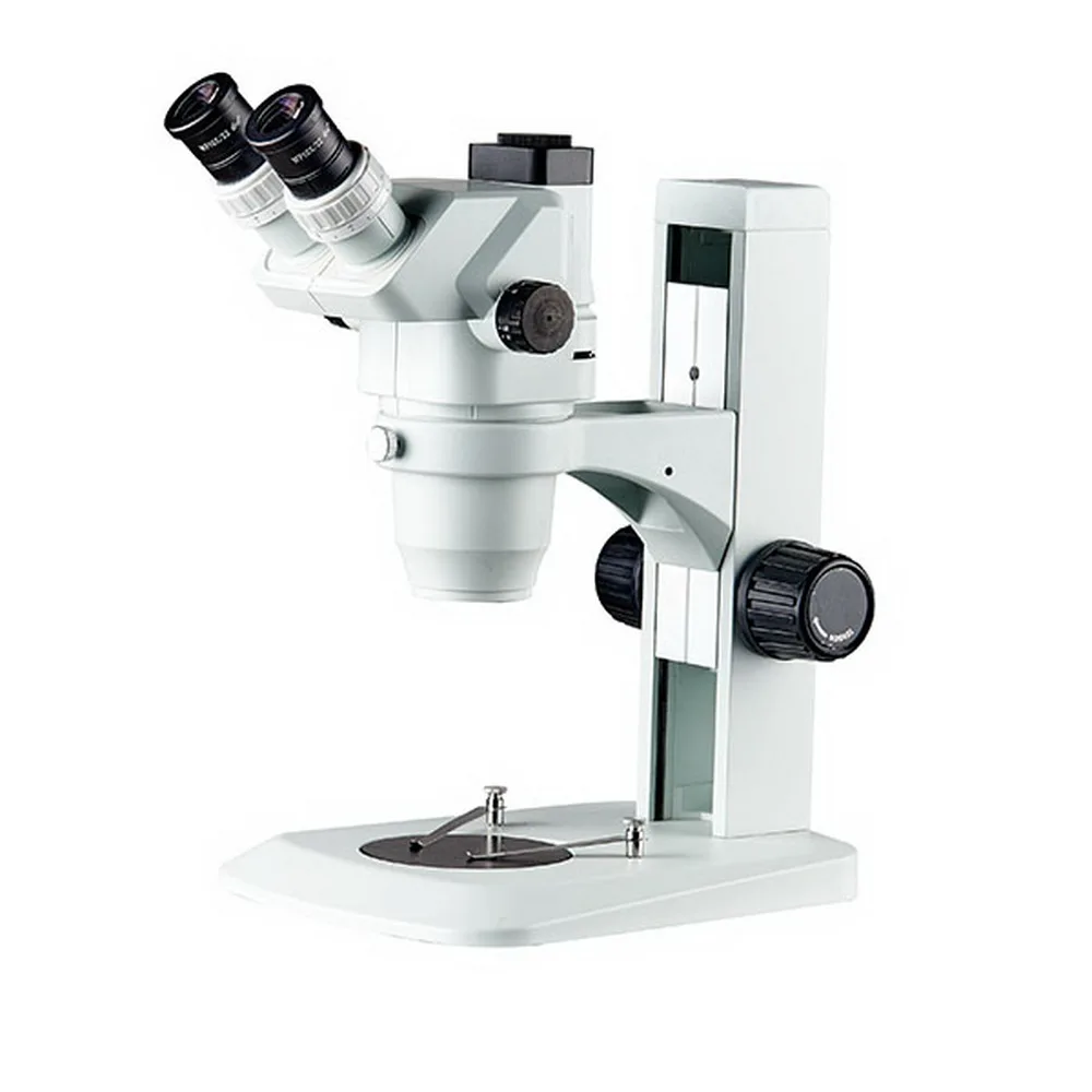 Factory Supply 6.7X-45X Parfocal Trinocular Optical Zoom Stereo Microscope