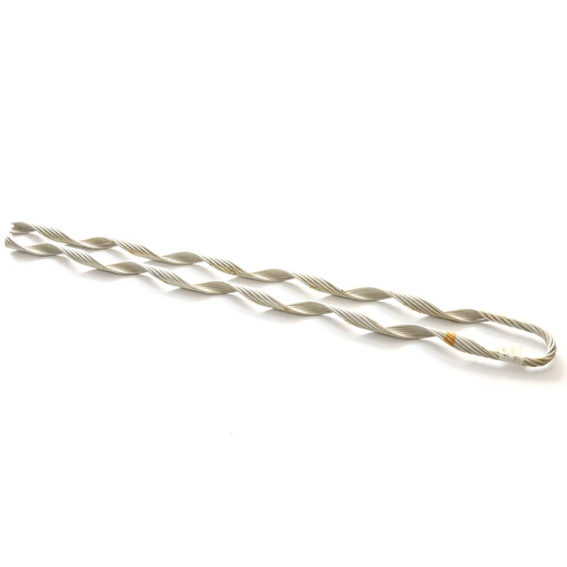 Wholesale 1/7 galvanized steel wire 50mm line supporting Preformed armor rods Guy Grip Dead End for ADSS / OPGW