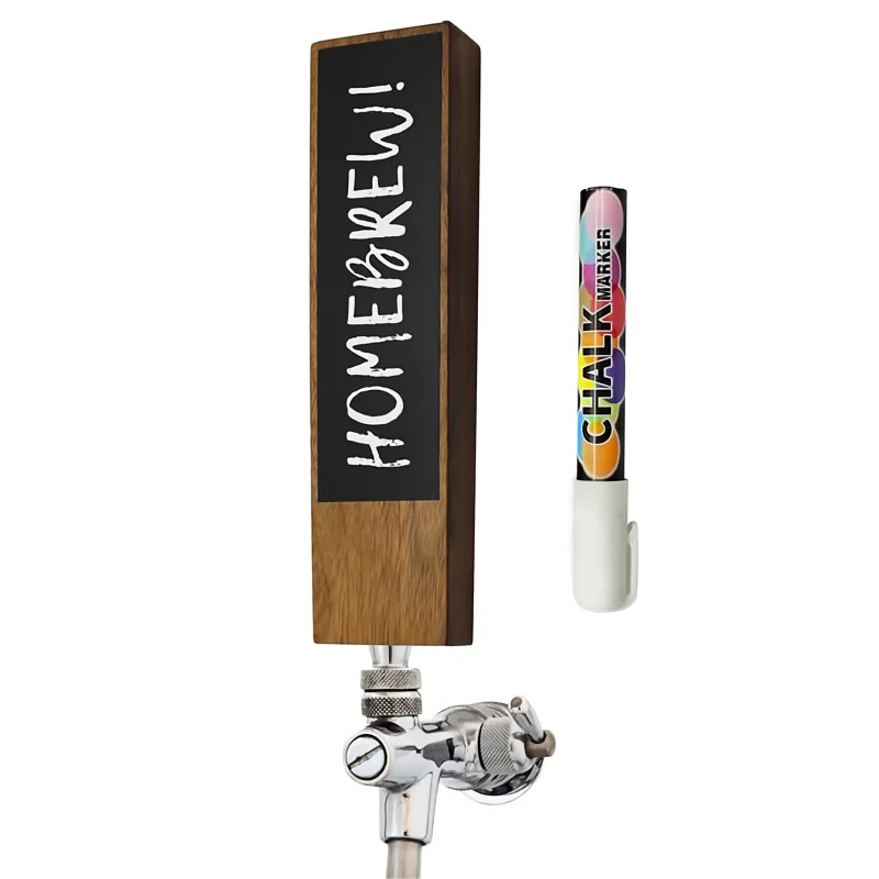 Luxury Gifts Decorative Taphandles Custom Chalkboard Wood Beer Tap Handle for Wine Bar Accessories for Manufacturers Hotels
