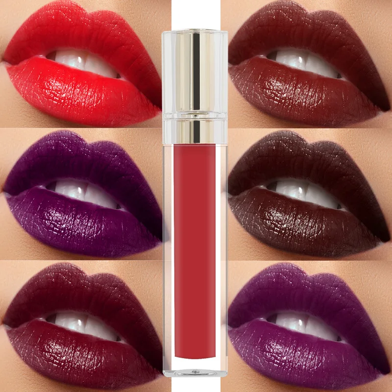 Plant-Based Custom Private Label Moisturizing Lip Gloss High Shine Pearlcent Shimmer Acrylic Matte Lip Gloss
